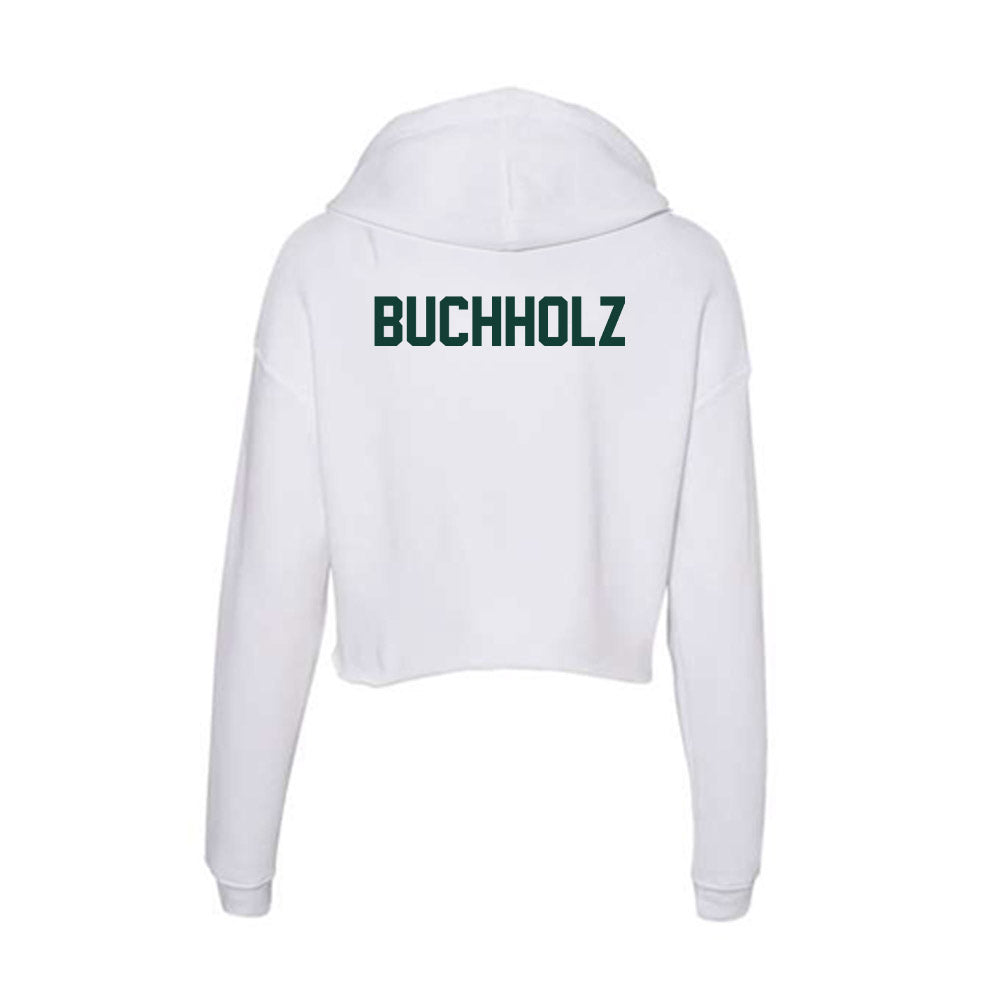 Michigan State - NCAA Women's Rowing : Ava Buchholz - Women's Crop Fleece Hoodie-1