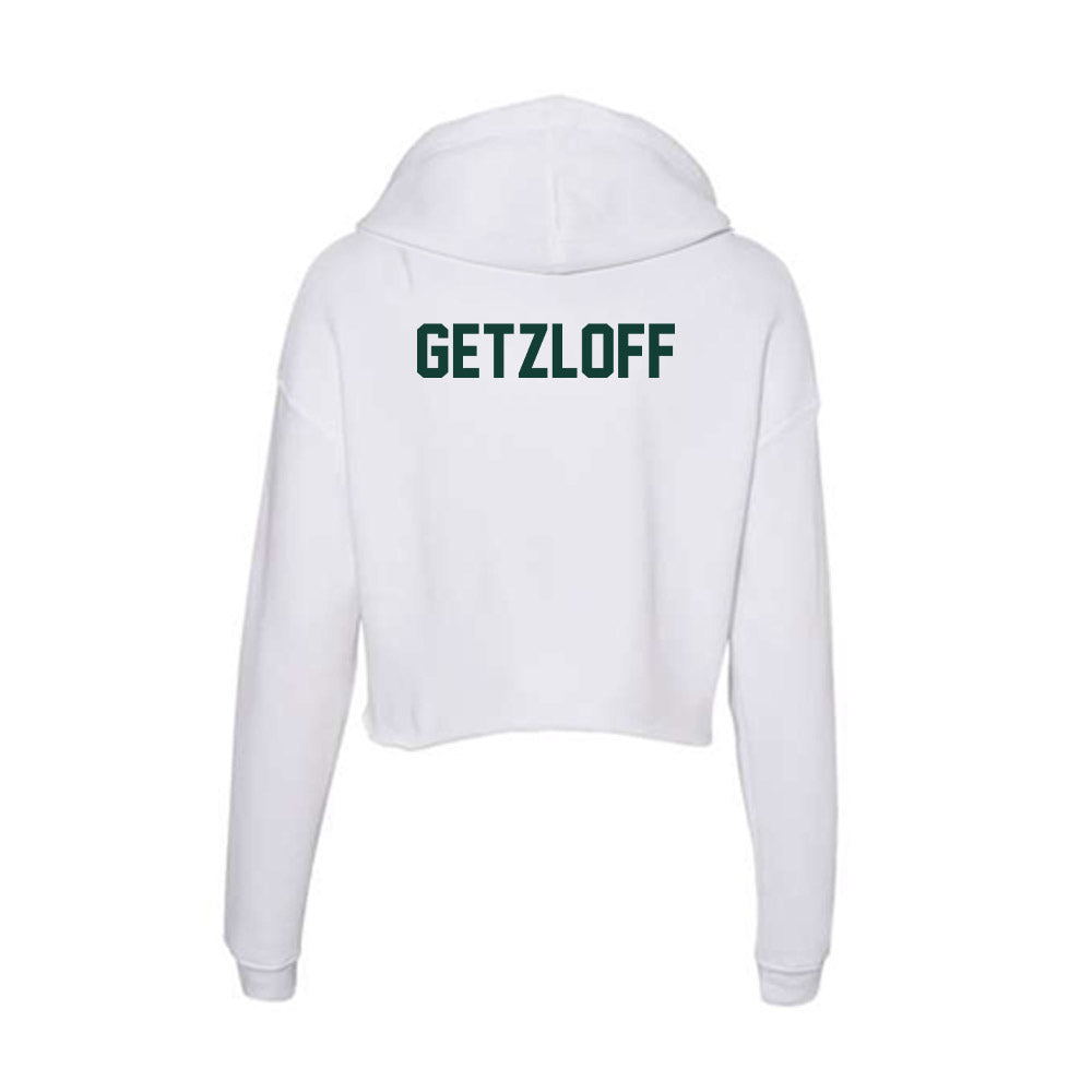 Michigan State - NCAA Women's Rowing : Ava Getzloff - Women's Crop Fleece Hoodie-1