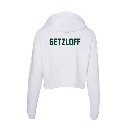 Michigan State - NCAA Women's Rowing : Ava Getzloff - Women's Crop Fleece Hoodie-1