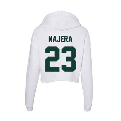 Michigan State - NCAA Women's Soccer : Bella Najera - Women's Crop Fleece Hoodie-1