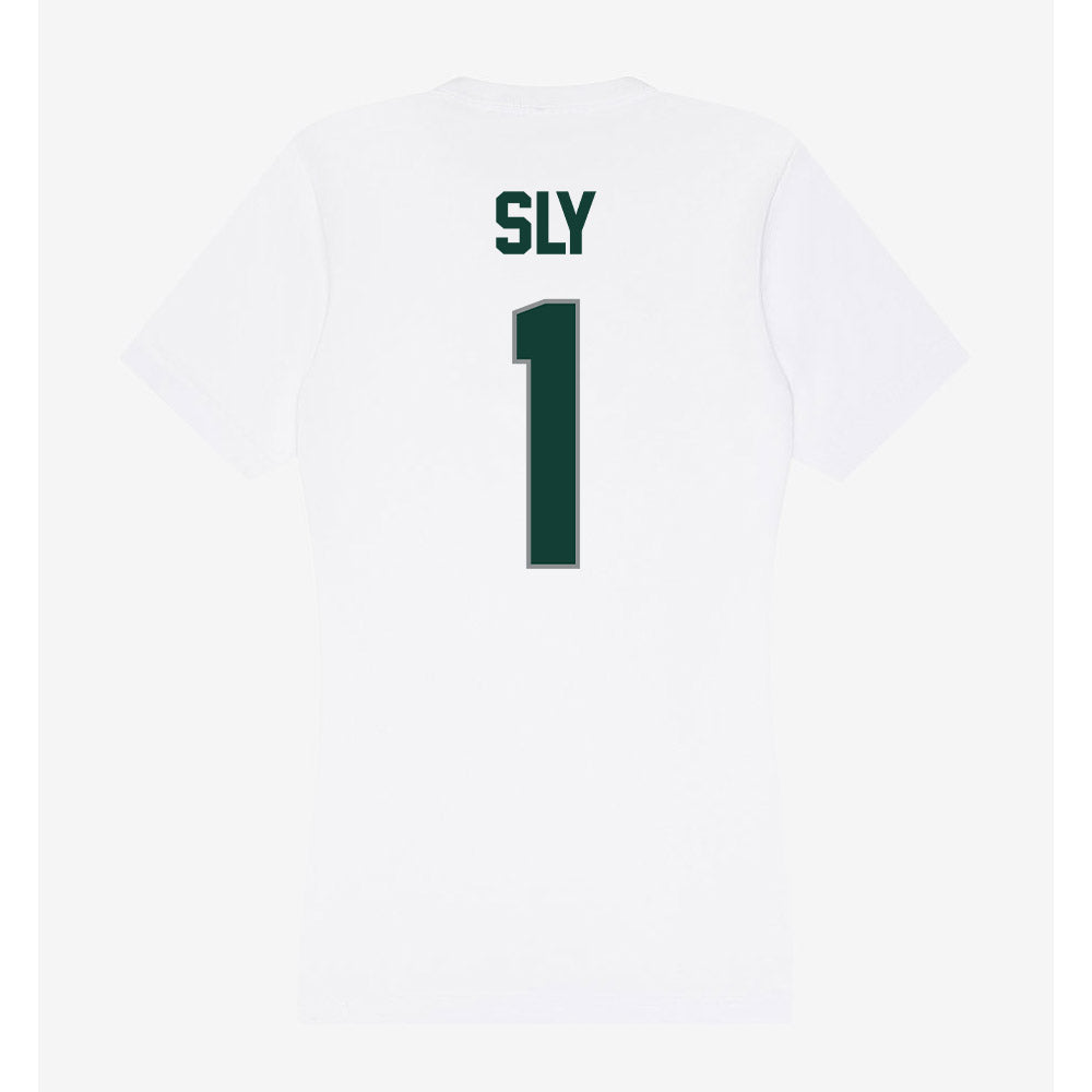 Michigan State - NCAA Men's Soccer : Michael Sly - Women's V-Neck T-Shirt-1