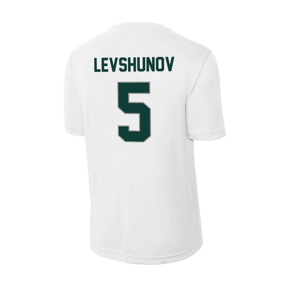 Michigan State - NCAA Men's Ice Hockey : Artyom Levshunov - Activewear T-Shirt-1