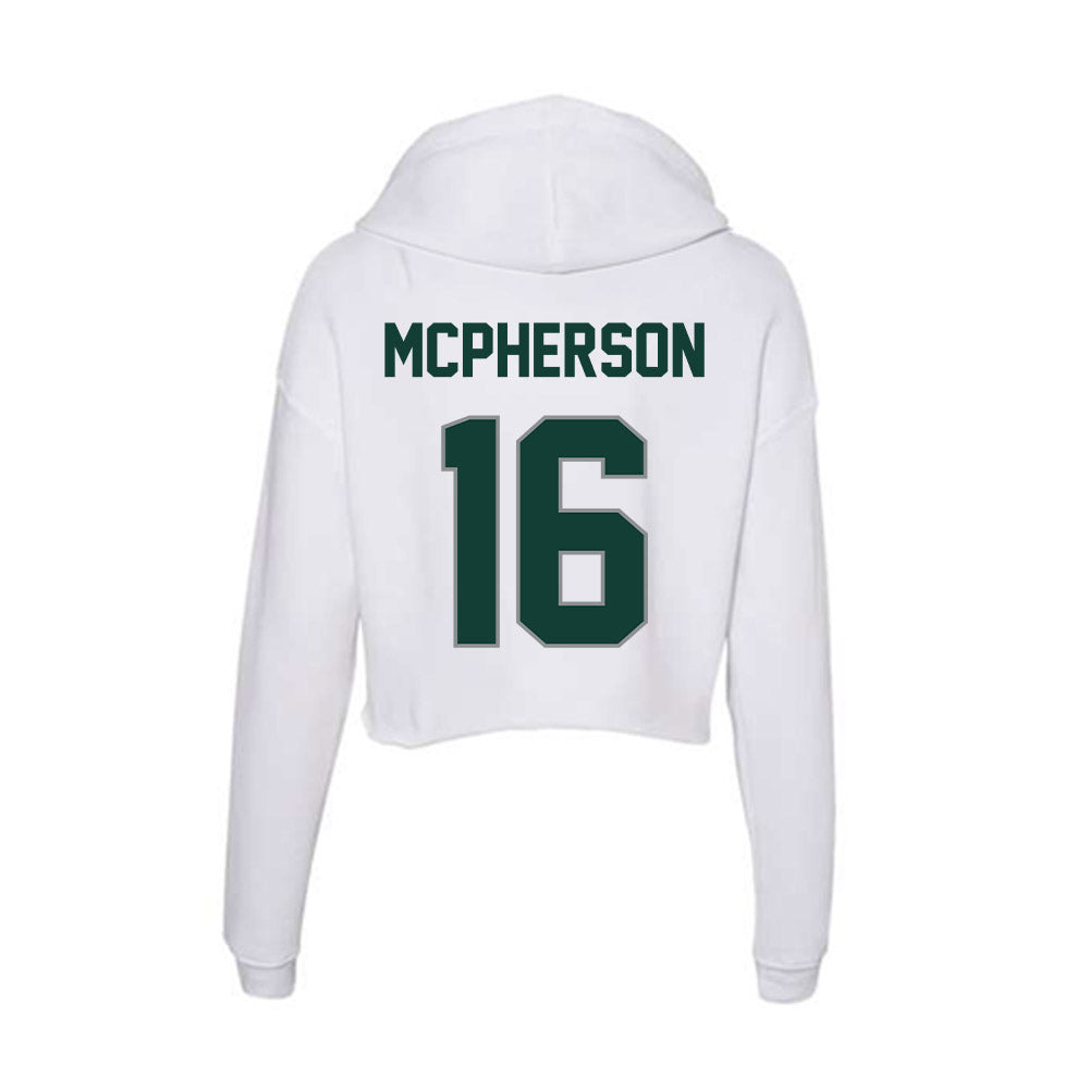 Michigan State - NCAA Women's Soccer : Kaleigh Mcpherson - Women's Crop Fleece Hoodie-1