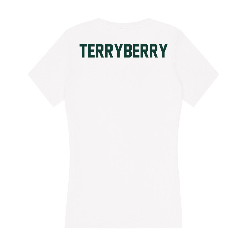 Michigan State - NCAA Men's Cross Country : Dylan Terryberry - Women's V-Neck T-Shirt-1