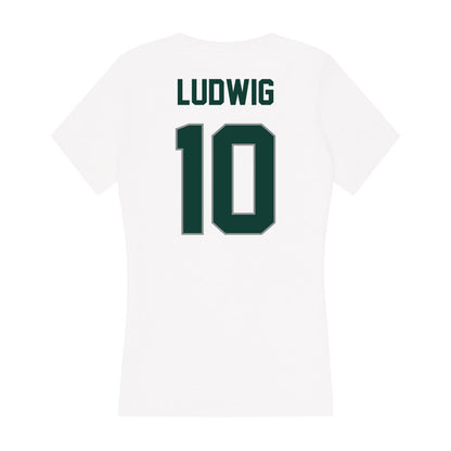 Michigan State - NCAA Men's Soccer : Richie Ludwig - Women's V-Neck T-Shirt-1