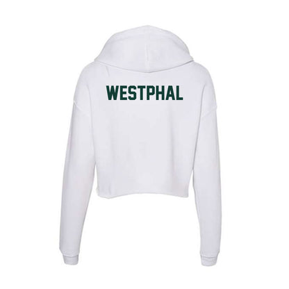 Michigan State - NCAA Men's Track & Field : Thomas Westphal - Women's Crop Fleece Hoodie-1