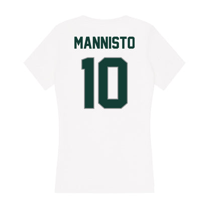 Michigan State - NCAA Men's Ice Hockey : Tommi Mannisto - Women's V-Neck T-Shirt-1
