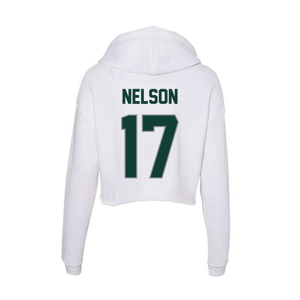 Michigan State - NCAA Men's Ice Hockey : Kaden Nelson - Women's Crop Fleece Hoodie-1