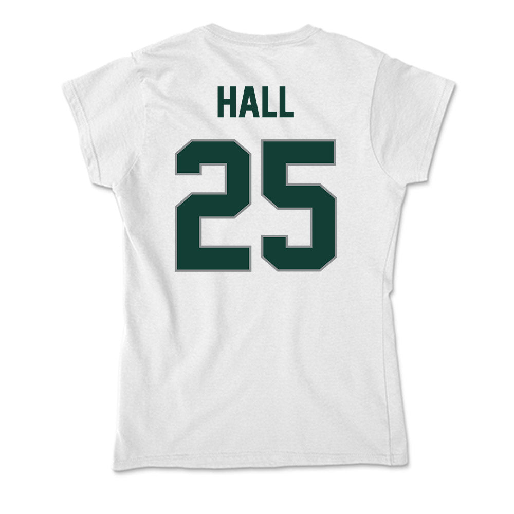 Michigan State - NCAA Men's Basketball : Malik Hall - Soft Style Women’s T-Shirt-1