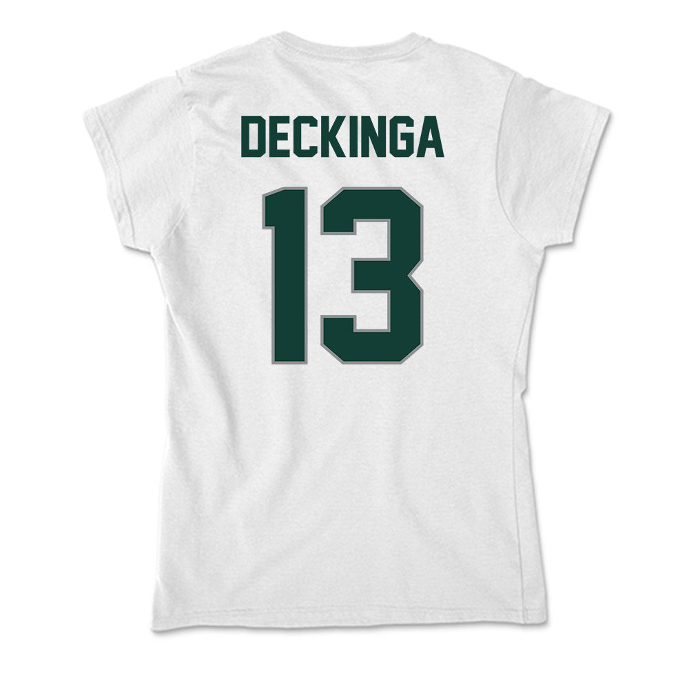 Michigan State - NCAA Baseball : CJ Deckinga - Soft Style Women’s T-Shirt-1