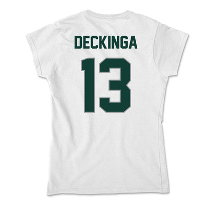 Michigan State - NCAA Baseball : CJ Deckinga - Soft Style Women’s T-Shirt-1