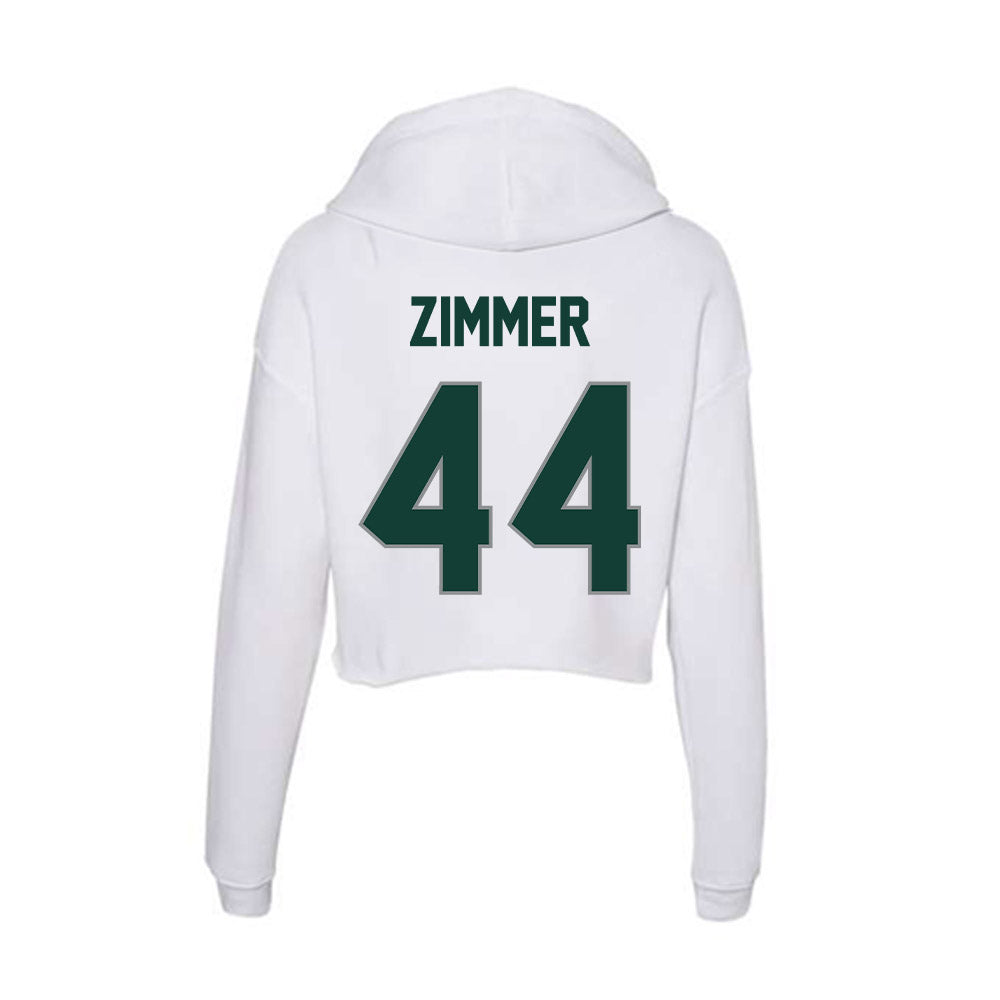 Michigan State - NCAA Baseball : Ryan Zimmer - Women's Crop Fleece Hoodie-1