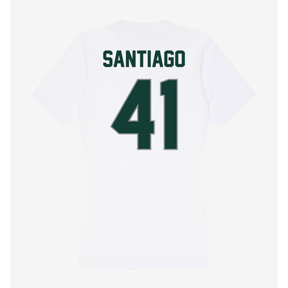 Michigan State - NCAA Football : David Santiago - Women's V-Neck T-Shirt-1
