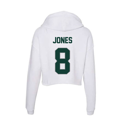 Michigan State - NCAA Football : Anthony Jones - Women's Crop Fleece Hoodie-1