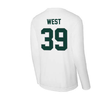 Michigan State - NCAA Football : Elisha West - Activewear Long Sleeve T-Shirt-1
