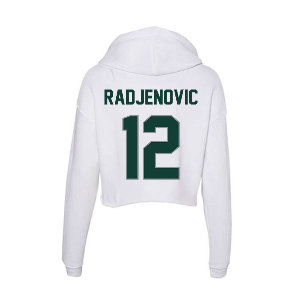 Michigan State - NCAA Men's Tennis : Vuk Radjenovic - Women's Crop Fleece Hoodie-1