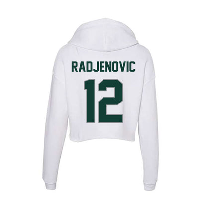 Michigan State - NCAA Men's Tennis : Vuk Radjenovic - Women's Crop Fleece Hoodie-1