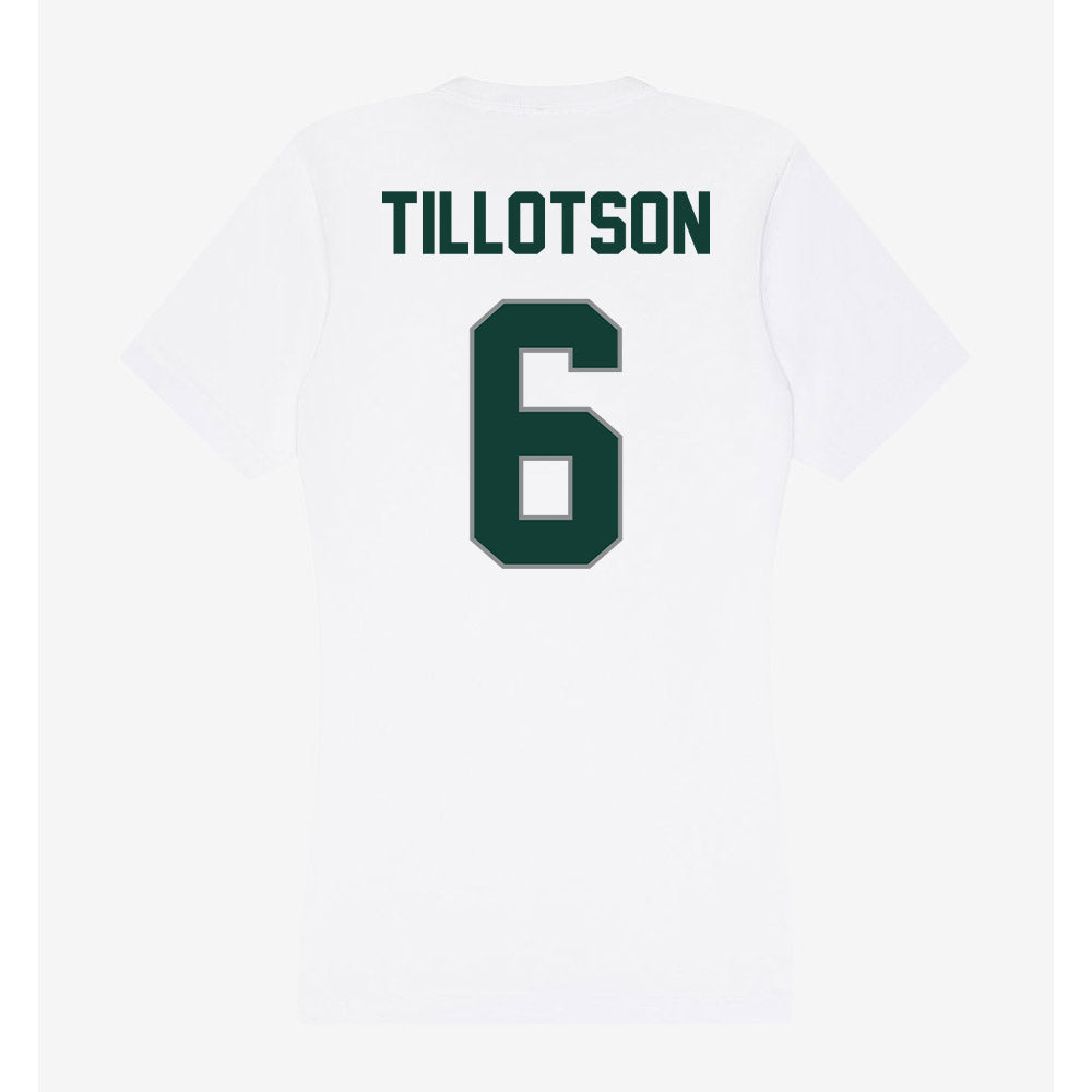 Michigan State - NCAA Women's Soccer : Remini Tillotson - Women's V-Neck T-Shirt-1