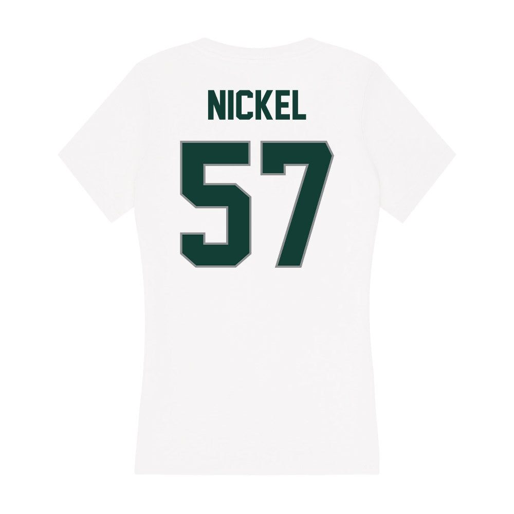 Michigan State - NCAA Football : Mason Nickel - Women's V-Neck T-Shirt-1