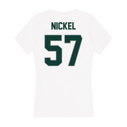 Michigan State - NCAA Football : Mason Nickel - Women's V-Neck T-Shirt-1