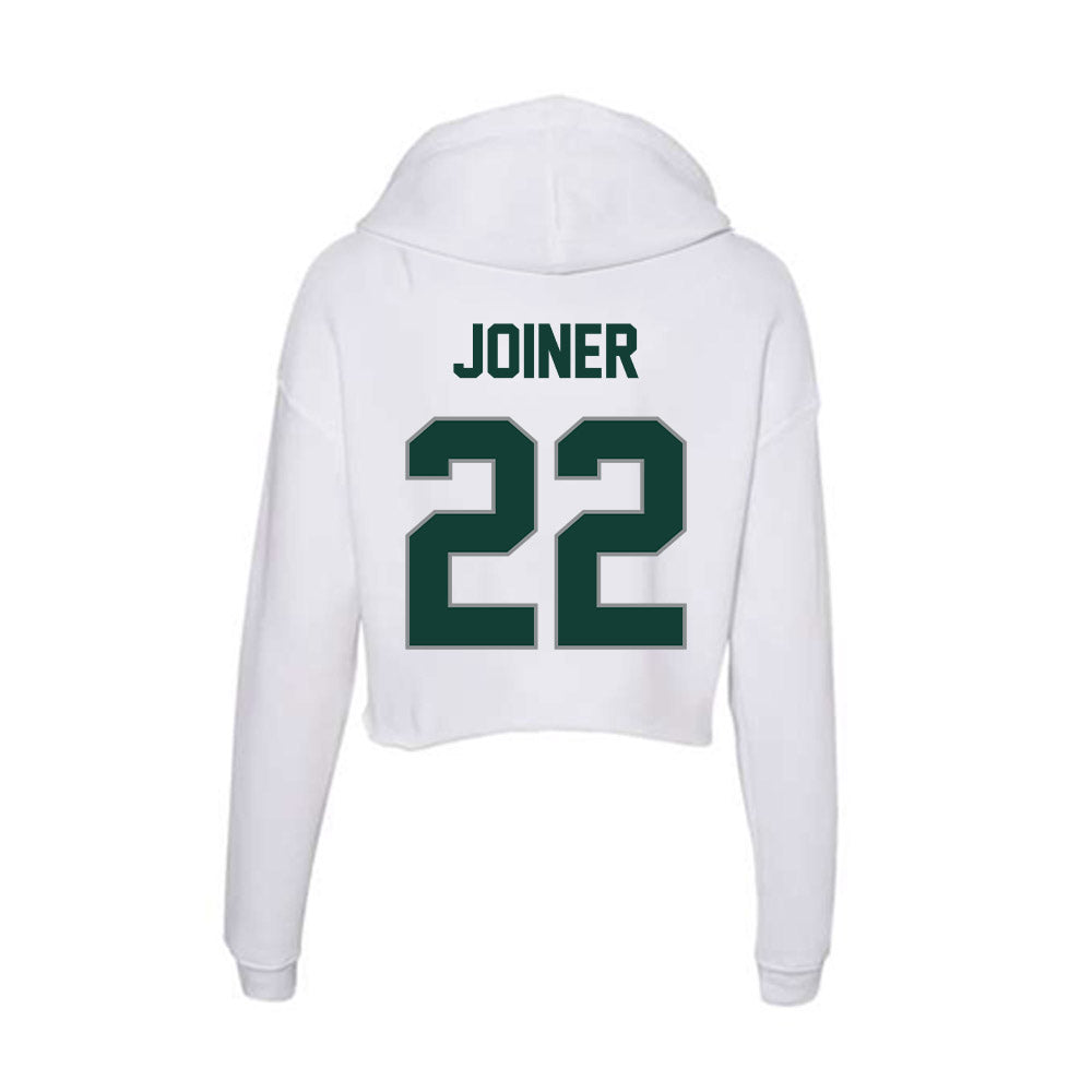 Michigan State - NCAA Women's Basketball : Moira Joiner - Women's Crop Fleece Hoodie-1