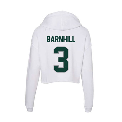Michigan State - NCAA Men's Ice Hockey : Sean Barnhill - Women's Crop Fleece Hoodie-1
