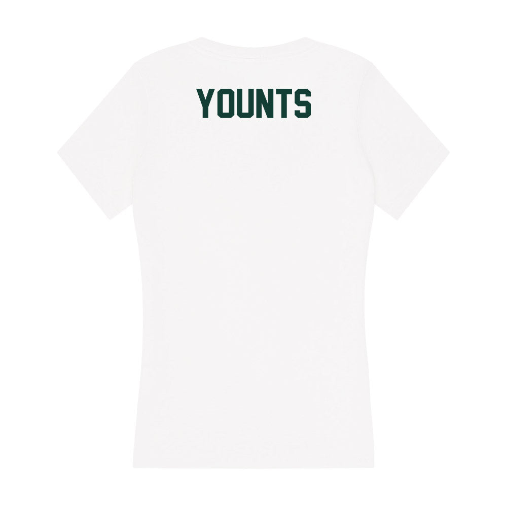 Michigan State - NCAA Wrestling : Connor Younts - Women's V-Neck T-Shirt-1