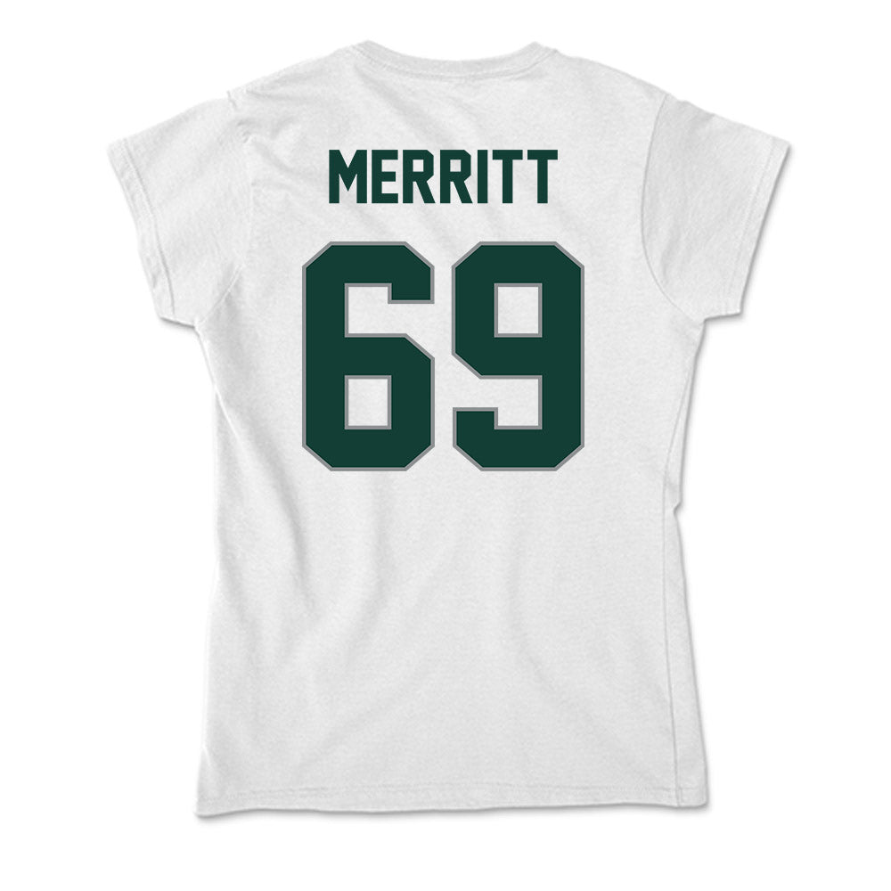 Michigan State - NCAA Football : Jacob Merritt - Soft Style Women’s T-Shirt-1