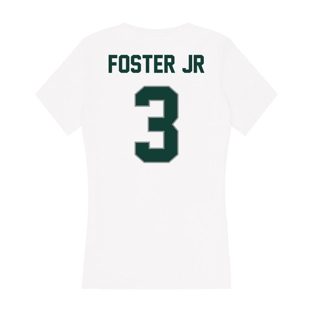 Michigan State - NCAA Football : Montorie Foster Jr - Women's V-Neck T-Shirt-1