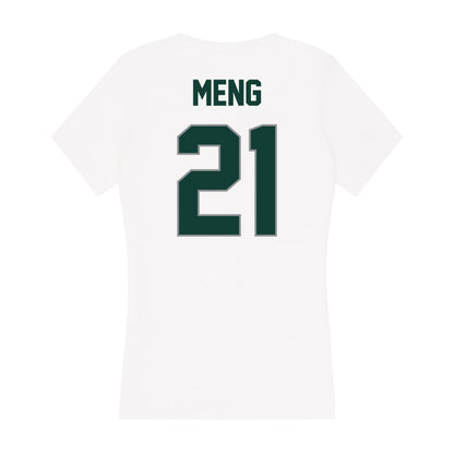 Michigan State - NCAA Women's Basketball : Mary Meng - Women's V-Neck T-Shirt-1