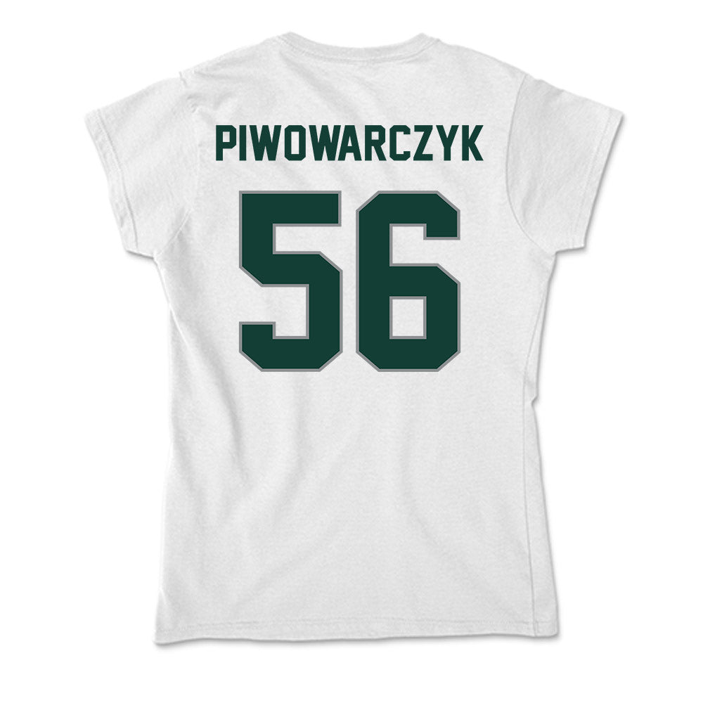 Michigan State - NCAA Football : Christopher Piwowarczyk - Soft Style Women’s T-Shirt-1