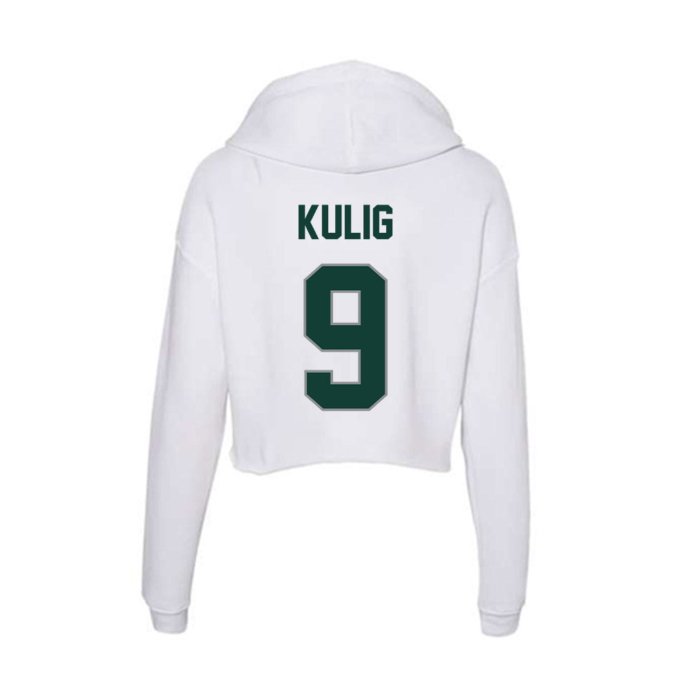 Michigan State - NCAA Women's Volleyball : Zuzanna Kulig - Women's Crop Fleece Hoodie-1