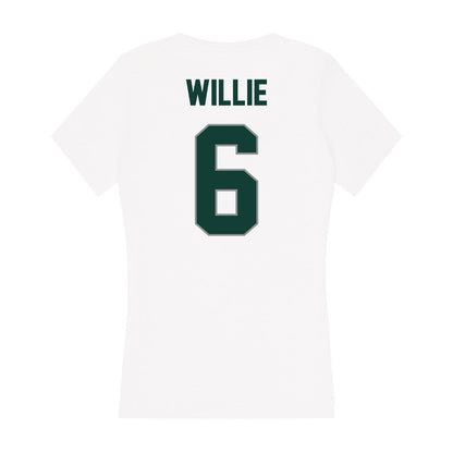 Michigan State - NCAA Football : Ade Willie - Women's V-Neck T-Shirt-1