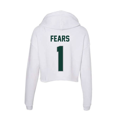 Michigan State - NCAA Men's Basketball : Jeremy Fears - Women's Crop Fleece Hoodie-1