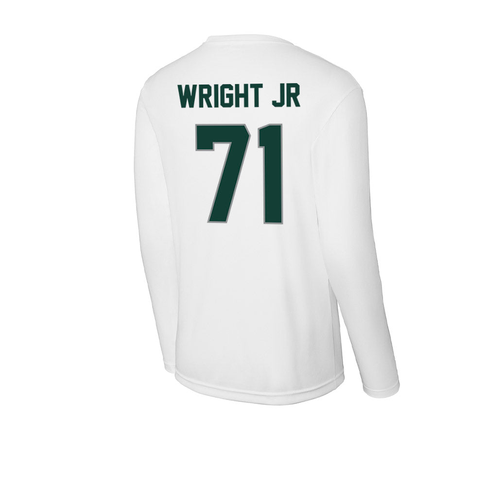 Michigan State - NCAA Football : Robert Wright Jr - Activewear Long Sleeve T-Shirt-1