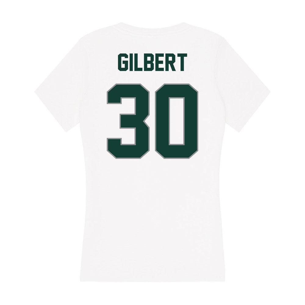Michigan State - NCAA Men's Ice Hockey : Dolan Gilbert - Women's V-Neck T-Shirt-1