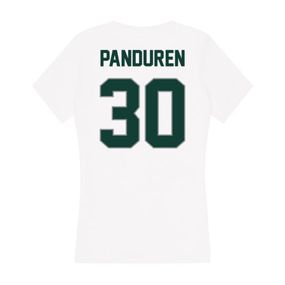 Michigan State - NCAA Women's Soccer : Ava Panduren - Women's V-Neck T-Shirt-1