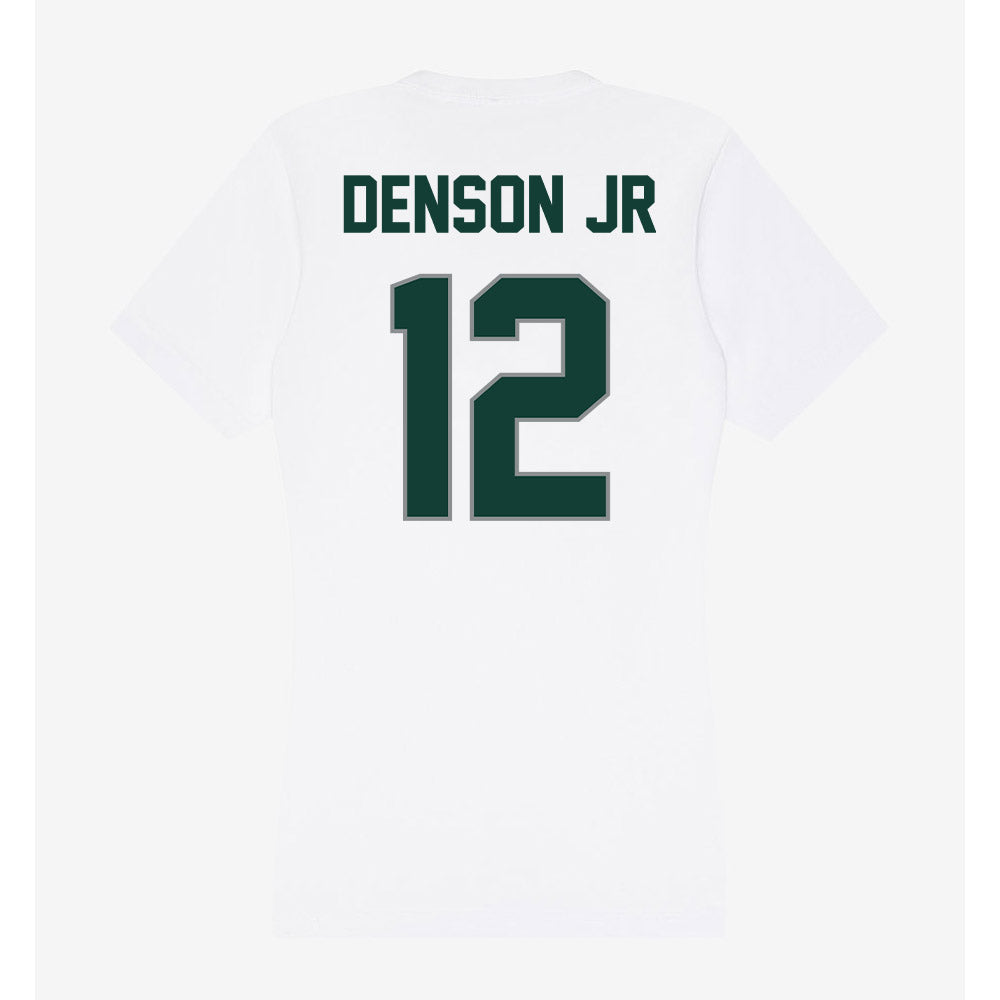 Michigan State - NCAA Football : Justin Denson Jr - Women's V-Neck T-Shirt-1