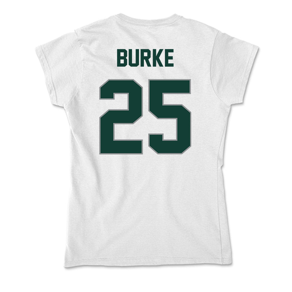 Michigan State - NCAA Men's Ice Hockey : Cole Burke - Soft Style Women’s T-Shirt-1