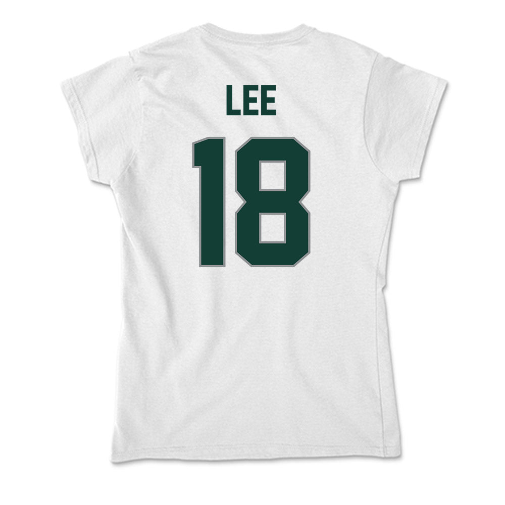 Michigan State - NCAA Men's Ice Hockey : Ryker Lee - Soft Style Women’s T-Shirt-1
