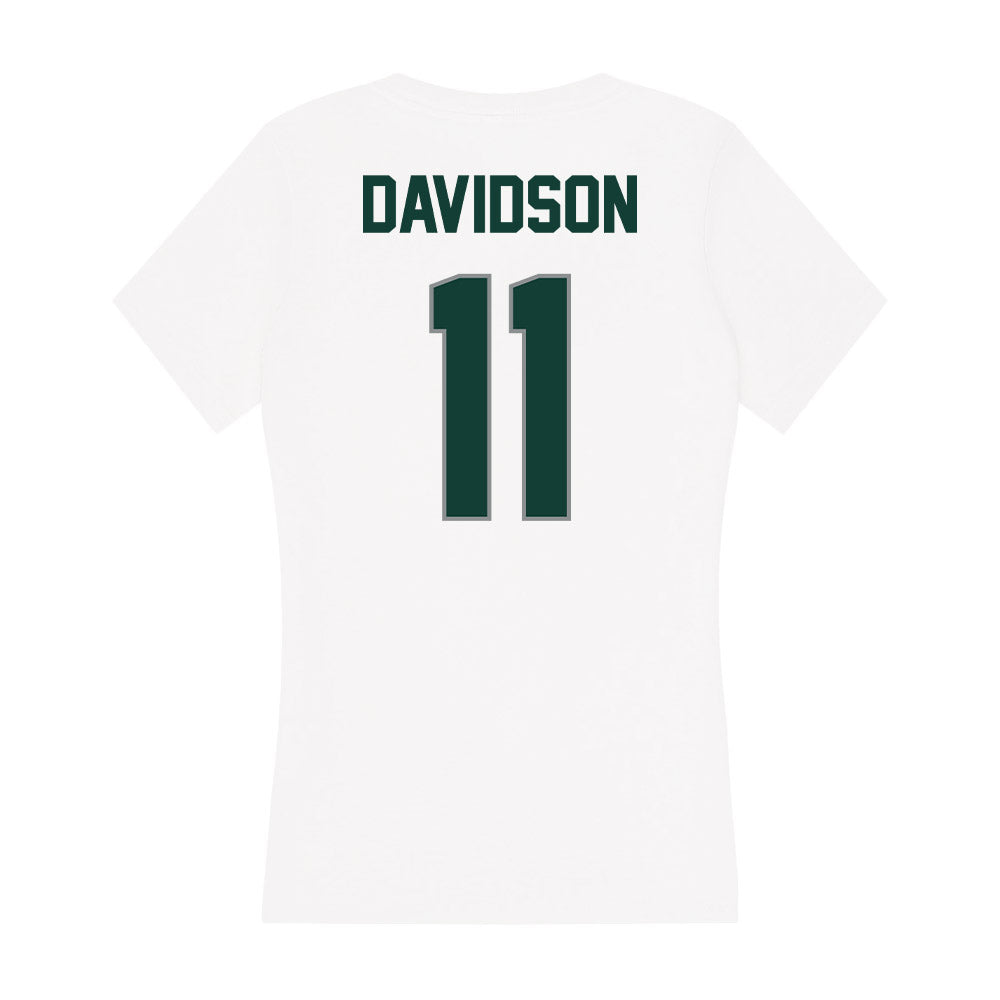 Michigan State - NCAA Men's Ice Hockey : Jeremy Davidson - Women's V-Neck T-Shirt-1