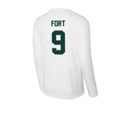 Michigan State - NCAA Men's Basketball : Trey Fort - Activewear Long Sleeve T-Shirt-1