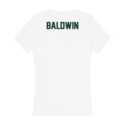 Michigan State - NCAA Men's Ice Hockey : Heath Baldwin - Women's V-Neck T-Shirt-1