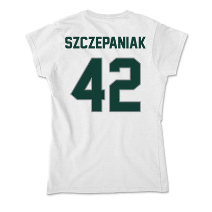 Michigan State - NCAA Baseball : Ryan Szczepaniak - Soft Style Women’s T-Shirt-1