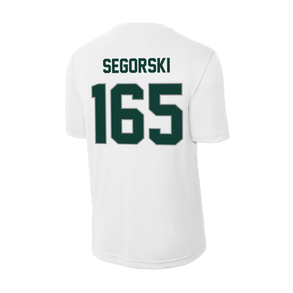 Michigan State - NCAA Wrestling : Owen Segorski - Activewear T-Shirt-1