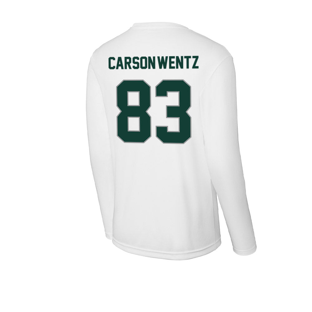 Michigan State - NCAA Football : Jack Carson-wentz - Performance Long Sleeve T-Shirt-1