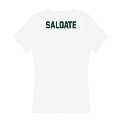 Michigan State - NCAA Wrestling : Chase Saldate - Women's V-Neck T-Shirt-1