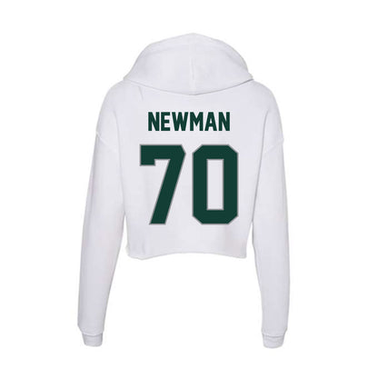 Michigan State - NCAA Football : Luke Newman - Women's Crop Fleece Hoodie-1