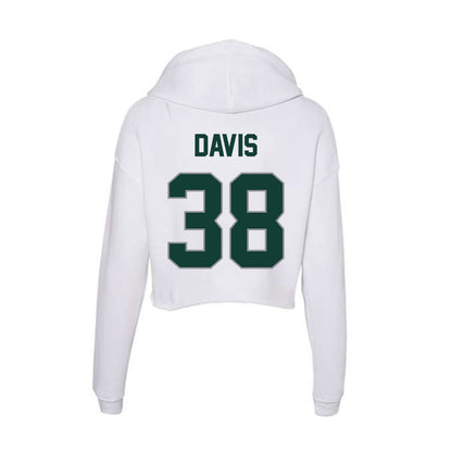 Michigan State - NCAA Football : Dorian Davis - Women's Crop Fleece Hoodie-1