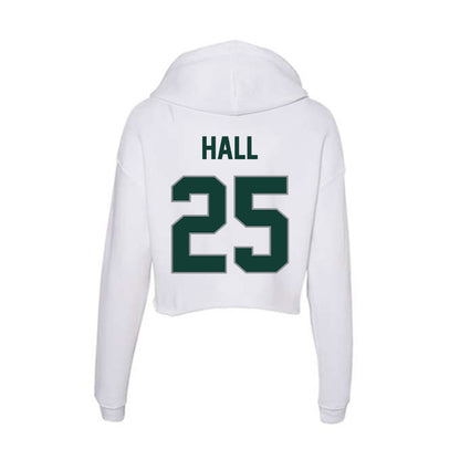 Michigan State - NCAA Men's Basketball : Malik Hall - Women's Crop Fleece Hoodie-1